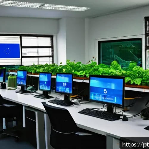 Home 30 간학문적 연구의 실용적 적용 사례 - A vibrant interdisciplinary research lab in Brazil, showcasing environmental engineers, economists, ...